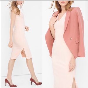 WHBM blush pink sheath dress - NWT